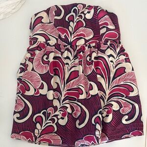 Banana Republic Strapless Dress in Pink and Cream